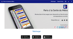 Desktop Screenshot of paris-cilasortiedumetro.fr