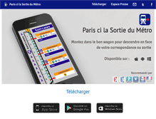 Tablet Screenshot of paris-cilasortiedumetro.fr